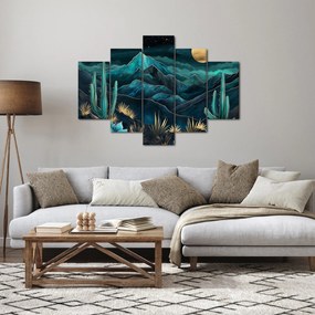 Kép - Türkiz éjszaka (150x105 cm)