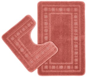 Terrakotta színű fürdőszobai kilépő szett WC-hez, 2 db-os 50x80 cm Armoni – Catherine Lansfield