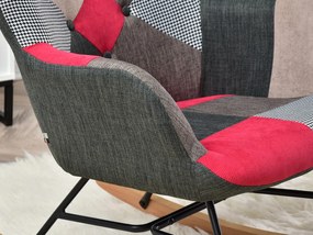 Fotel Sibyla (patchwork + fekete). 1110395