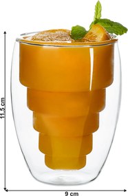 Thermo pohár, 2 db, 250ml, HOTCOLD TYP 17