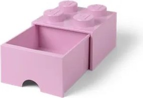 Tárolódoboz, fiókos, LEGO Brick, rózsaszín (L40051738)