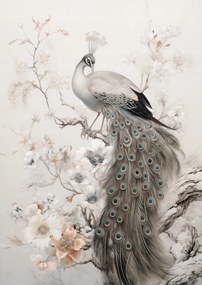 Poszter 42x59,4cm Páva Grácia