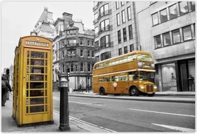 Poszterek 185x125 Sárga londoni busz