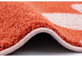 Piros-rózsaszín gyerek szőnyeg 80x150 cm Lolly Coral – FD