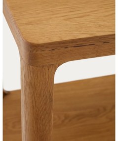 Tárolóasztal tölgyfa dekorral 50x50 cm Maymai – Kave Home