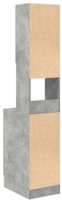 Konyhai Szekrény Beton Szürke 35x50x180 cm Mérnöki Fa