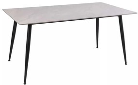 Rion étkezőasztal 160 x 90 cm, szürke / fekete