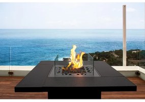 Planika Square Asztal GAS - Kültéri gáz kandalló 79,7x90 cm 10kW