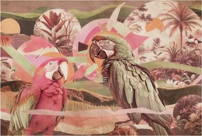 Divatos Flizelin Tapéta Ragasztóval Fali 3D Trópusi madarak 104x70 Ragasztó