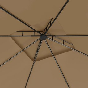 tópszínű pavilon 3 x 3 x 2,7 m 160 g/m²