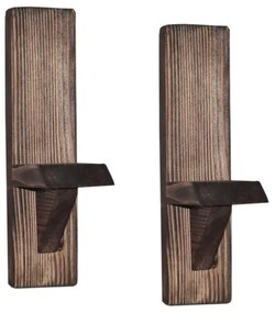 KÉSZLET 2x Fali polc RAF fenyő