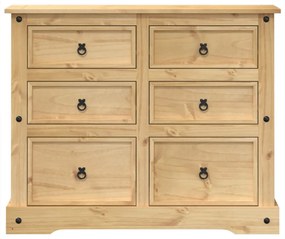 Corona tömör fenyőfa komód 110x43x91 cm