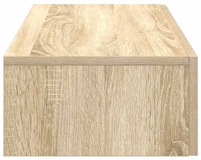 Falipolc fiókokkal sonoma tölgy 80x33x17 cm műszaki fa