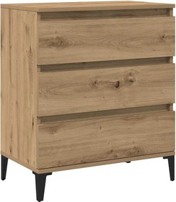vidaXL komód Artisan tölgy 60x35x70 cm Műanyag fa
