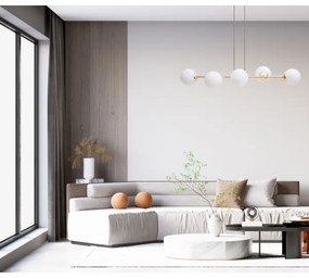 Csillár zsinóron FIRA 5xE27/60W/230V fekete