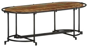 Tömör újrahasznosított fa dohányzóasztal 110 x 55 x 40 cm