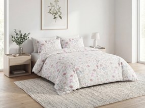 Renforcé pamut ágyneműhuzat FLORENO fehér Ágyneműhuzat mérete: 2 db 70 x 90 cm | 200 x 220 cm