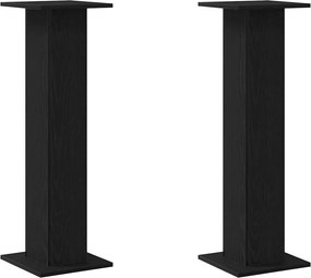 vidaXL Növényállvány 2 pcs Fekete tölgy 30 x 30 x 95 cm Faanyag