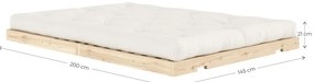 Sötétkék kinyitható kanapé 145 cm Flip – Karup Design