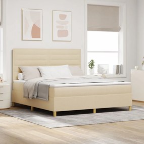 Boxspring Ăgy Matraccal KrĂ©m Szuper KirĂĄly Szövet