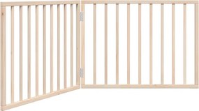 vidaXL összecsukható kutyakapu 2 panellel, nyárfa, 160 cm