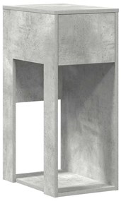 számítógépes toronyállvány fiókkal betonszürke 30x44x74cm beton