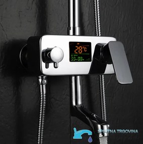 Zuhanypanel EYN NTD0341 falon kívüli kivitelben, LED-kijelzővel, többféle színváltozatban