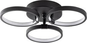 Halka-13310 fekete fém LED függőlámpa, 37 x 32 cm