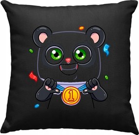 Panda vicces párna Kedves 1 fekete