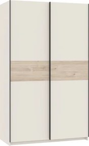 BERNO ruhásszekrény, 120 cm | Kasmír + Jackson hickory tölgy
