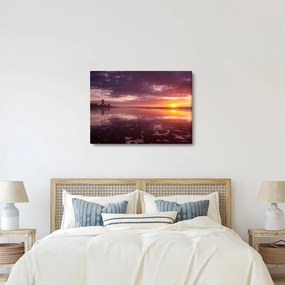 Kép - Strand naplementében (70x50 cm)