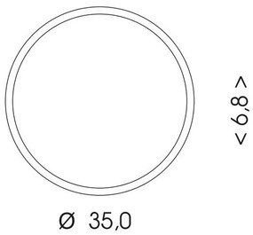 Ecolite WMAT350-25W/BI - LED Mennyezeti lámpa MARTIN LED/25W/230V IP65 fehér