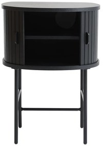 Fekete éjjeliszekrény Nola – Unique Furniture