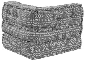 Moduláris Puff, Világosszürke, 70x70x54, Szövet