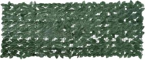 vidaXL sötétzöld leveles erkélyparaván 200 x 75 cm