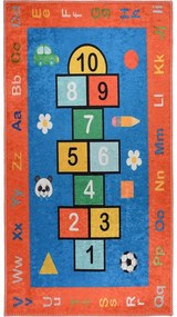 Narancssárga mosható gyerek játszószőnyeg 160x230 cm Hopscotch Orange – Vitaus