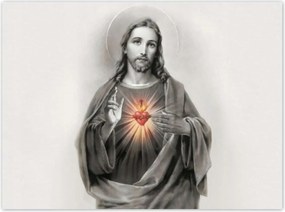 Poszterek 135x100 Jézus Krisztus Király Szív