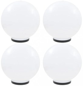 4 db LED gömblámpa 40 cm PMMA