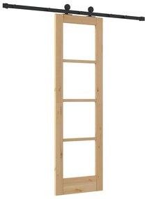 Csúszóajtó ORKDAL Barna 61 x 198.5 cm Fa és fém