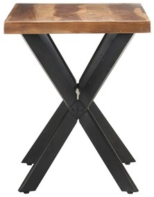 Tömör fa étkezőasztal mézszínű felülettel 120 x 60 x 75 cm