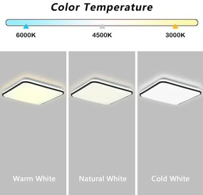 Brilagi - LED Dimmelhető lámpa SMART LED/36W/230V 45x45 cm Wi-Fi Tuya + távirányító