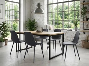 Étkezőszék OSAKA, műanyag, antracit színű