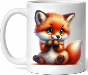 Őszi Bögre 330ml Kávé Ajándék Őszi Róka Csomagolás