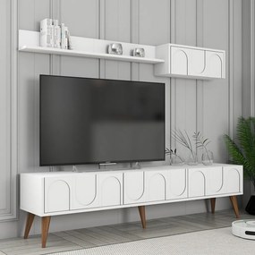 Lyon 2 - White, Walnut