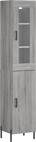 vidaXL szürke sonoma szerelt fa magasszekrény 34,5 x 34 x 180 cm