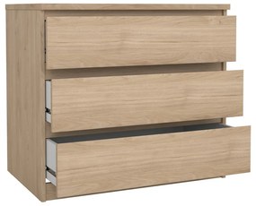 Natúr színű komód tölgyfa dekorral 77x70x50 cm Naia – Tvilum