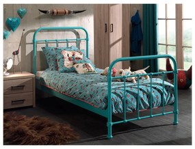 New York menta-zöld fém gyerekágy, 90 x 200 cm - Vipack