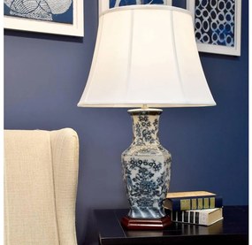 Elstead KÉK-HEX-TL - Asztali lámpa BLUE HEX 1xE27/60W/230V