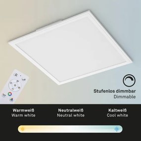 Briloner 7152-016-LED RGB Dimmelhető mennyezeti panel COLOUR LED/24W/230V 3000-6500K + távirányító