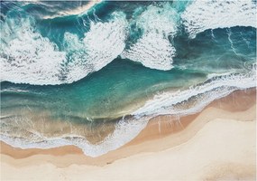 Fotótapéta Flizelina Nappali és Hálószoba Irodába Tengeri hullámok 208x146 Ragasztó